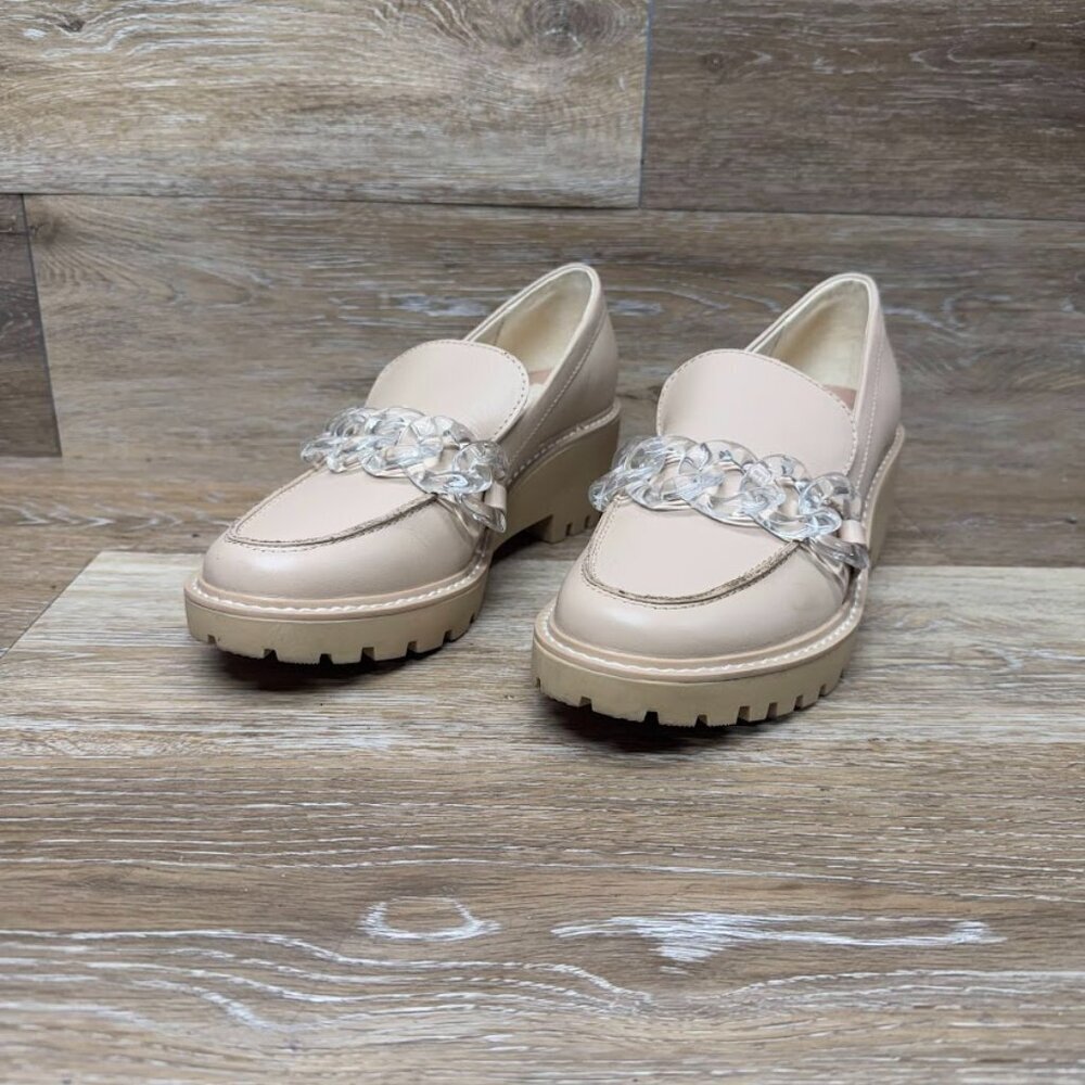 Dolce Vita Haris Tan Leather Loafers Women's Size 9
